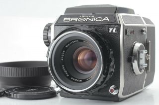 【rare Near - 】 Zenza Bronica Ec - Tl Ii W/ Nikkor P 75mm F/2.  8 Lens From Japan