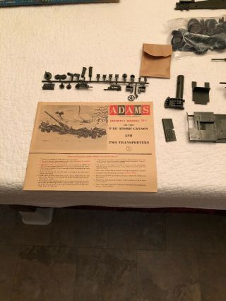 VINTAGE 1958 ADAMS 280 ATOMIC CANNON WITH 2 GUN TRANSPORTERS K - 153 NOS 3