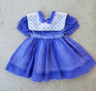 Vintage Baby Girl Toddler Sheer Dress