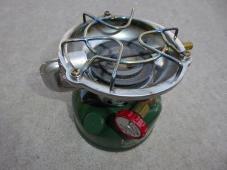 Vintage 1975 GREEN COLEMAN 502 SPORTSTER STOVE w/BOX 1 Burner Camping Cook Stove 5
