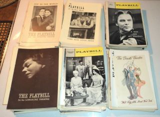 160 Vintage Playbills From 1913 - 1985: West Side Story,  Glass Menagerie,  &c.