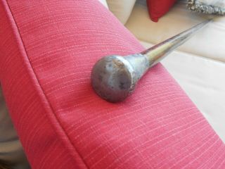 Vintage Antique Sterling Silver Topped Knob (Marked) Cane Walking Stick 5