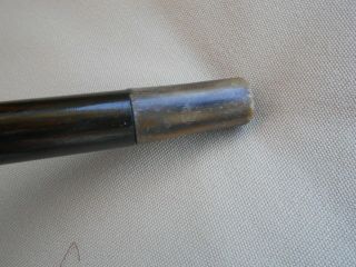Vintage Antique Sterling Silver Topped Knob (Marked) Cane Walking Stick 7