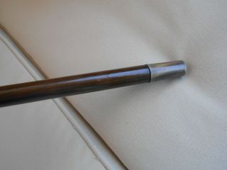 Vintage Antique Sterling Silver Topped Knob (Marked) Cane Walking Stick 8
