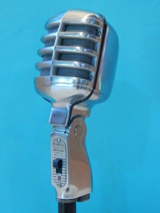 Vintage 1950s Electro Voice 911 Microphone And Stand Shure Antique Old