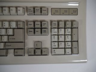 RARE NOS Chicony E8H5IKKB - 5161 Mechanical Keyboard Amber Omron 6