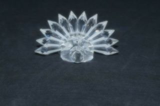 Vintage Iris Arc Crystal Peacock Faceted Clear Glass Swarovski - Rare
