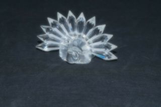 Vintage Iris Arc Crystal Peacock Faceted Clear Glass Swarovski - RARE 2