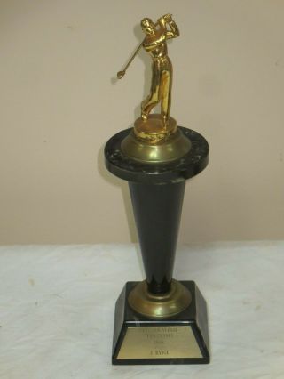 Vtg 1958 Chrysler Vernor Plant Team Golf Champs Trophy Made In Detroit Morrison