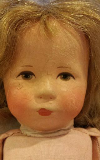Antique Vintage Kathe Kruse Character Cloth Doll 10