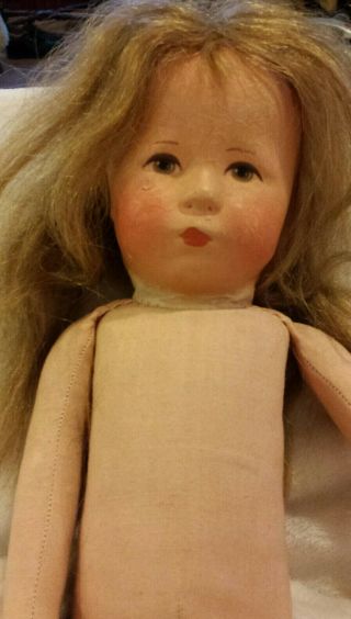 Antique Vintage Kathe Kruse Character Cloth Doll 6