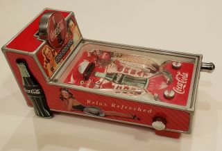 Vintage - Retro Coca - Cola Mini Pinball Machine