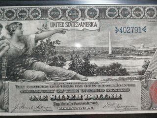 RARE 1896 PMG VF25 EDUCATIONAL SILVER CERTIFICATE NOTE $1 Bill BUY IT NOW 2