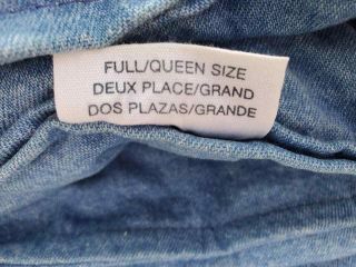 Vtg 90s Ralph Lauren Polo Windward Flag Chambray Denim Queen Comforter FreeUShip 5