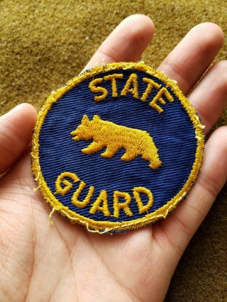 Wwii Us Army California State National Guard Patch