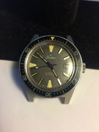 Vintage Swiss Tradition 17 Jewels Diver Date Watch Rare