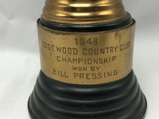 Vintage 1948 Champ Dodge Inc Trophies Co.  Figural Golf Trophy 16” Tall Art Deco 6