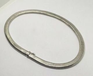 Vintage 925 Sterling Silver Chocker Necklace 16 