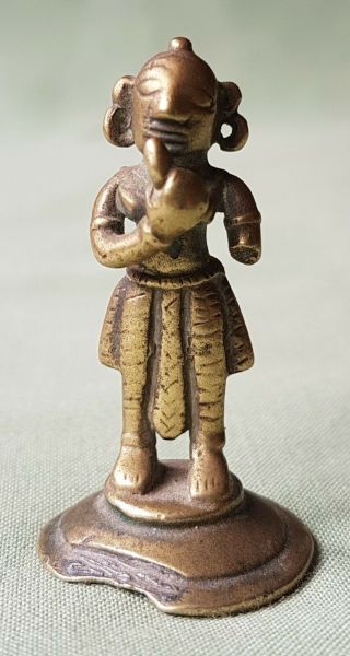 17th Or 18th Century Indian Brass Figure Of Man