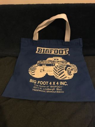 Vintage Bigfoot Monster Truck Tote Bag,  Hot Wheels Corvette Patch 80’s GreatCond 2
