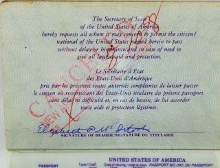Vintage US Passport Elizabeth P.  McIntosh - MacDonald - OSS/MO CIA SPY GIRLS 3