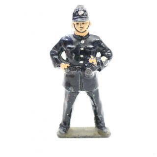 Vintage Police Officer Cast Metal Lead Figure For O Or Standard Scale 2.  75 "
