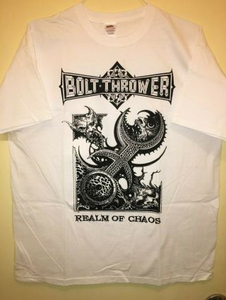 Bolt Thrower " Realm Of Chaos " Rare Vintage T - Shirt