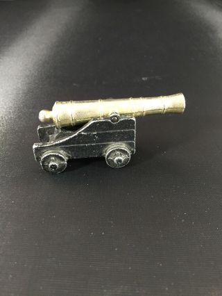 Vintage Penncraft Cast Iron Civil War Cannon Brass And Black