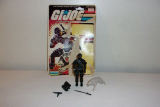 Vintage 1985 Hasbro Gi Joe Snake Eyes Figure 100 Complete W/ Full File Card