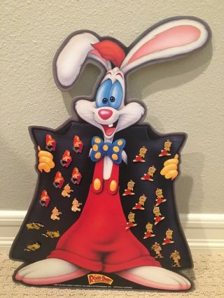 Disney Who Framed Roger Rabbit Display W/ 24 Pins Vintage