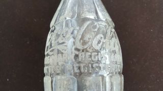 Rare Vintage Clear White Arabic Script Coca - Cola Bottle