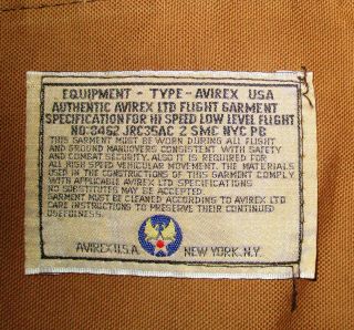 Vintage AVIREX Royal Air Force RAF Shearling Leather Flight Jacket - 42 USA 2