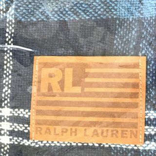 Vintage Ralph Lauren Bed Blanket Full Queen Size Blue Tartan Plaid Made USA K1 6