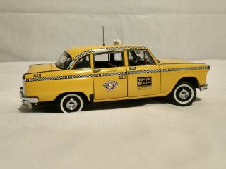 Vintage 1990 ' s Franklin Checker Taxi Cab,  MIB,  In Styrofoam Box,  Hang Tag 3