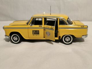 Vintage 1990 ' s Franklin Checker Taxi Cab,  MIB,  In Styrofoam Box,  Hang Tag 5