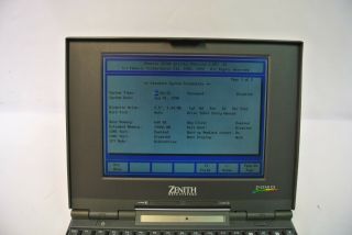 Vintage Zenith Data Systems Z - Star EX Laptop NTB007 2