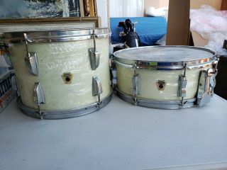 Vintage Ludwig Snare & Tom Tom Wfl Classic Drums
