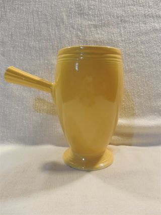 Vintage Homer Laughlin Fiesta Yellow Demitasse Stick Handle Coffee Pot No Lid 3
