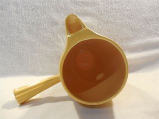 Vintage Homer Laughlin Fiesta Yellow Demitasse Stick Handle Coffee Pot No Lid 5