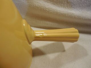 Vintage Homer Laughlin Fiesta Yellow Demitasse Stick Handle Coffee Pot No Lid 7