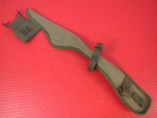 Wwii Us Army/usmc M1910 Pick & Mattock Canvas Carrier Cover - Khaki Dtd 1944 1