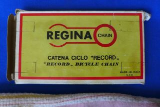 Vintage Regina Extra Catena Ciclo Record Type 50 X 116 Bike Chain Nos 1/2 " 3/32 "