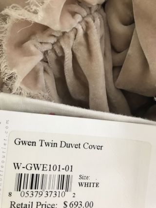 Bella Notte RARE WITH TAGS STUNNING GWEN DUVET RETAIL almost $700.  00 12