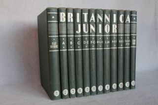 Vintage First Edition Encyclopedia Britannica Junior Set Circa 1934 Art Deco 7