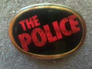 Vintage 1978 The Police Pacifica Belt Buckle Rare Htf