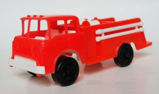 Vintage Fire Truck By Gay Toys Inc.  Plastic Bright Red 1970s