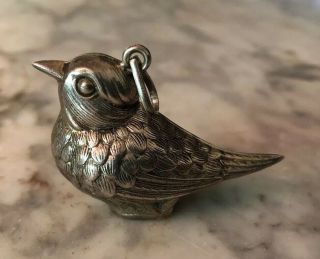 Vintage Sterling Silver Rm Trush Bird 8g Cazenovia Abroad Ornament Charm Pendant