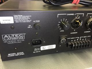 Vintage Altec Lansing Anniversary Series Model 9442A Power Amplifier Amp 7