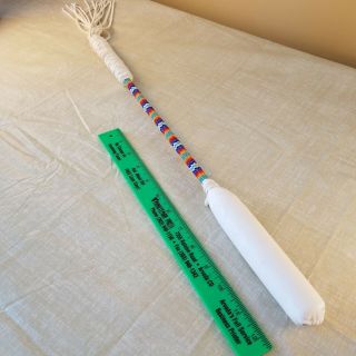 Vintage Native American Beaded Drum Beater Stick 3