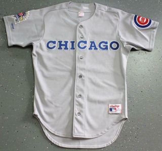 Vintage Authentic 1990 Rawlings Chicago Cubs Road All Star Game Jersey Size 42